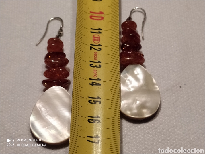 Joyeria: Pendientes de &aacute;mbar y nacar - Foto 12