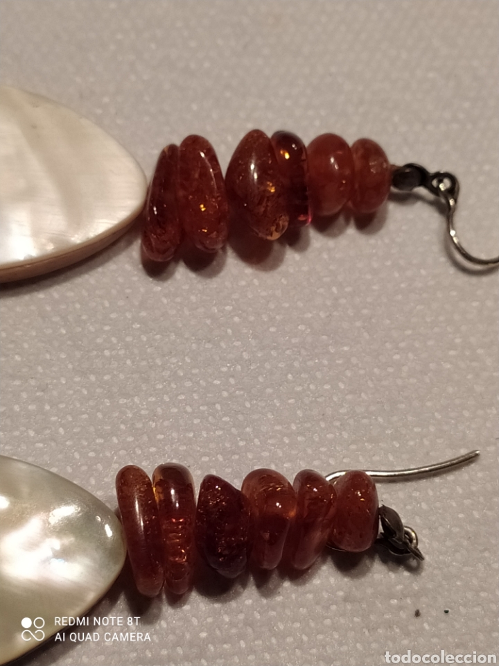 Joyeria: Pendientes de &aacute;mbar y nacar - Foto 14
