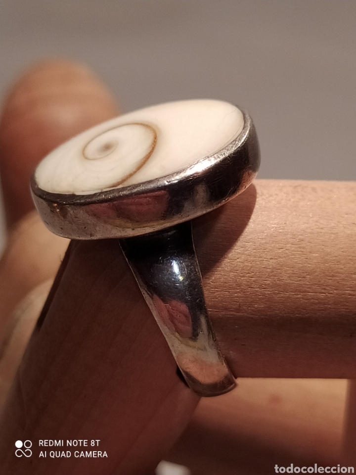 Joyeria: Anillo plata y concha. - Foto 3