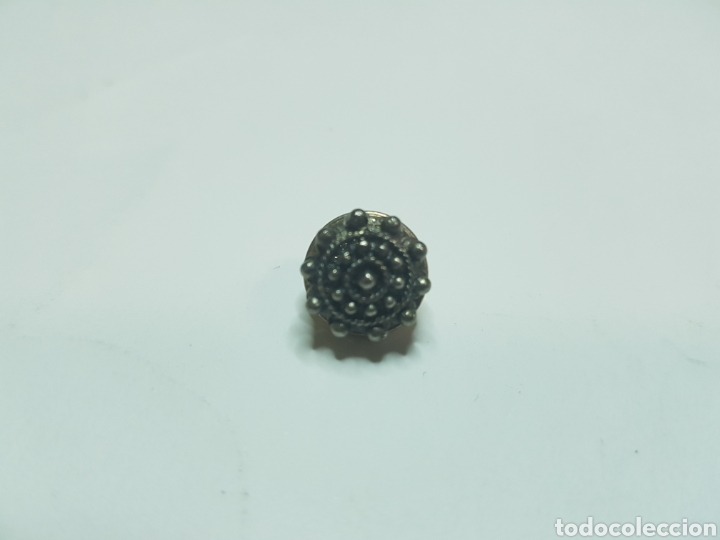 Joyeria: #641 Broche bot&oacute;n charro plata de ley 925 1cm - Foto 1