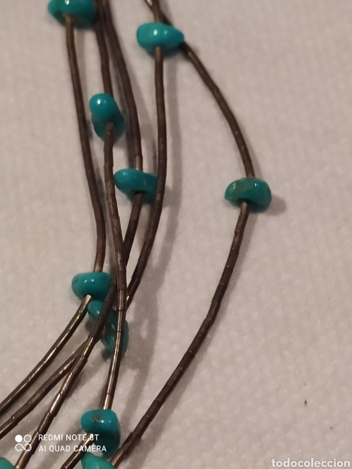 Joyeria: Collar de plata y turquesas - Foto 3