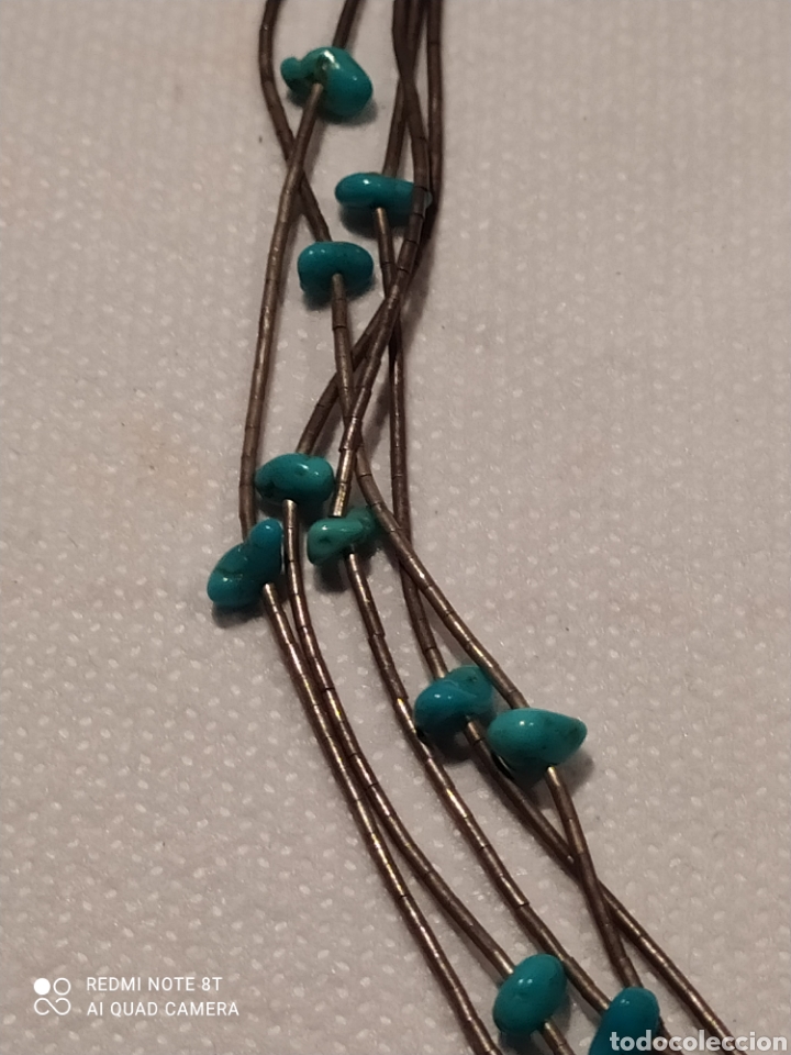 Joyeria: Collar de plata y turquesas - Foto 4