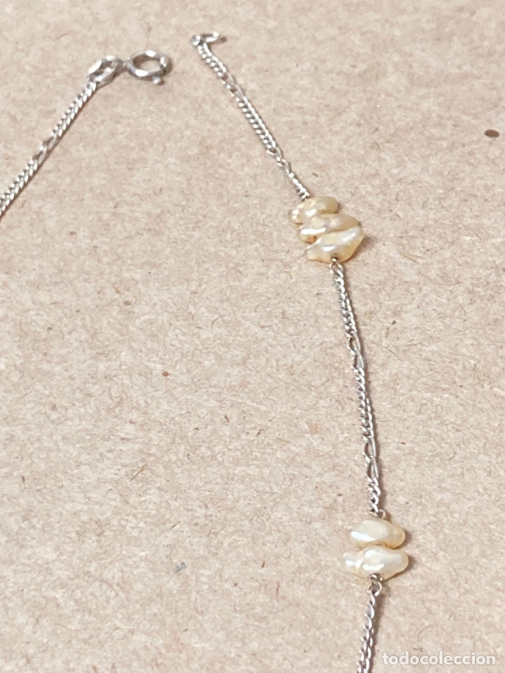 Joyeria: Gargantilla de plata y perlas de r&iacute;o - Foto 2