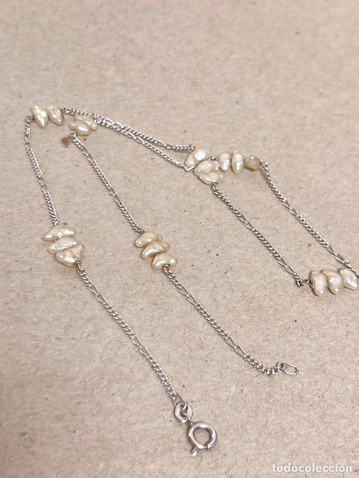 Joyeria: Gargantilla de plata y perlas de r&iacute;o - Foto 3