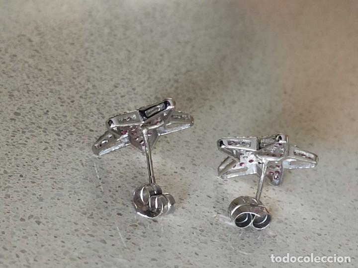 Joyeria: PENDIENTES ESTRELLA ORO BLANCO Y CIRCONITA BLANCO Y ROSA - Foto 3