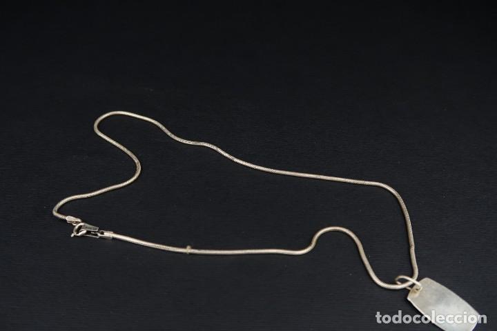 Joyeria: Antiguo Colgante con Cadena de Plata - Foto 9