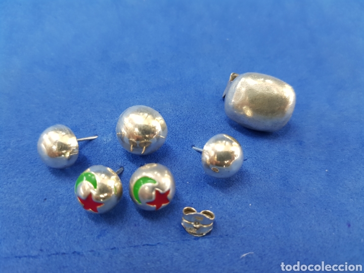 Joyeria: Lote pendientes de plata ,restos - Foto 2