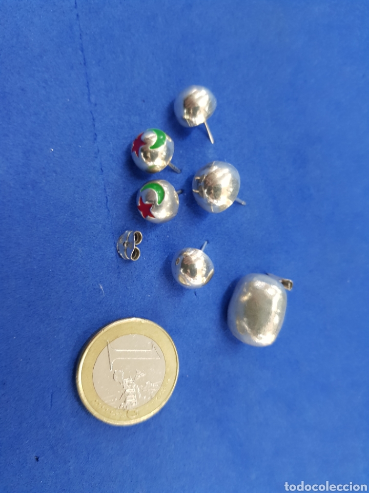 Joyeria: Lote pendientes de plata ,restos - Foto 4