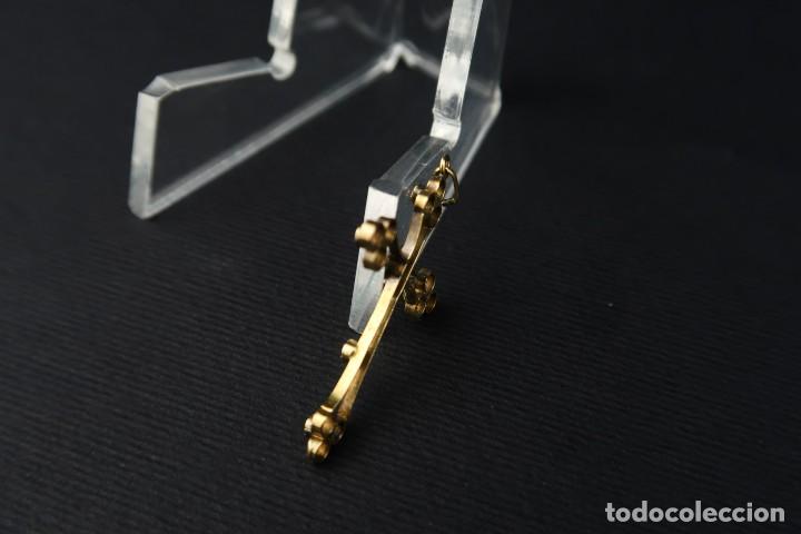 Joyeria: Antigua Cruz de Oro 14k y Perlas - Foto 6