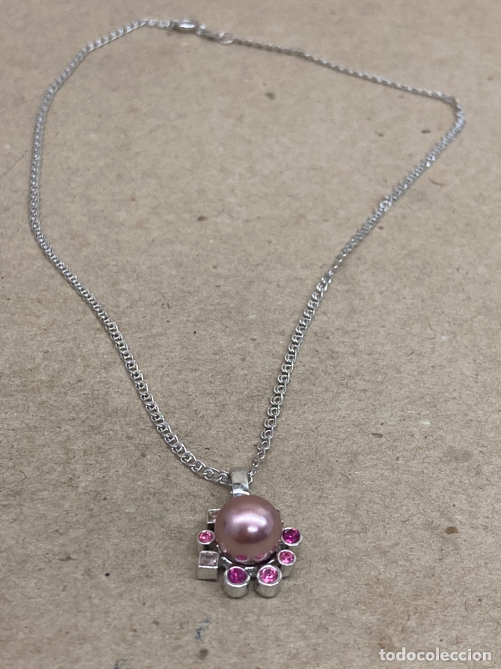 Joyeria: Colgante y cadena de plata y perla - Foto 2