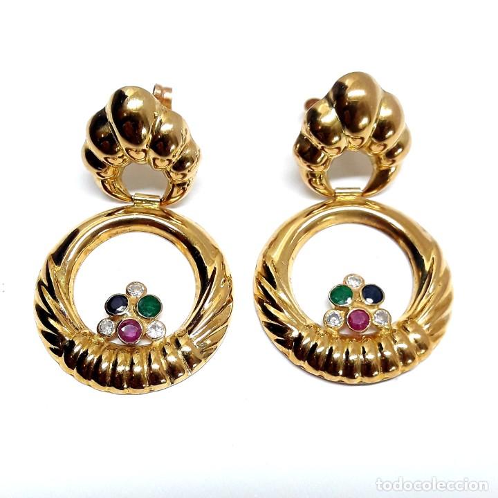 Joyeria: PENDIENTES LARGOS DE ORO DE LEY NUEVOS A ESTRENAR - Foto 1