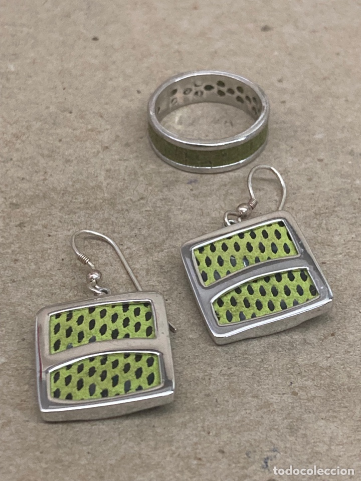 Joyeria: Pendientes y anillo de plata - Foto 1