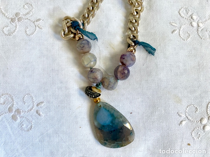 Joyeria: Collar dorado y piedra natural - Foto 2
