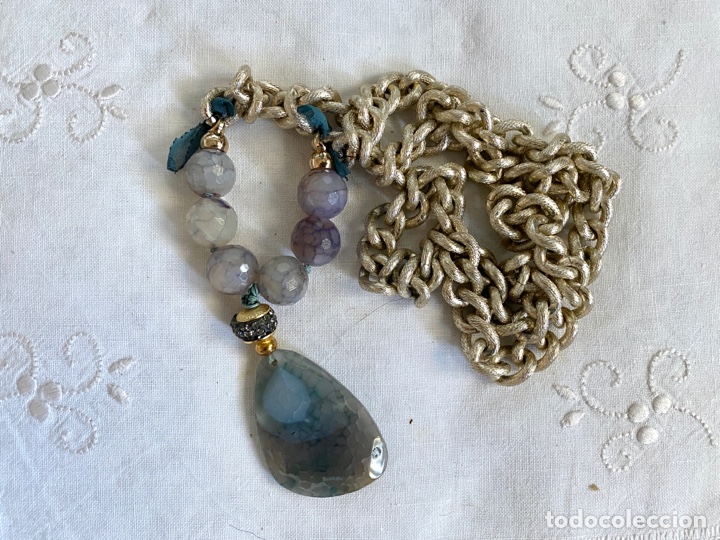 Joyeria: Collar dorado y piedra natural - Foto 1