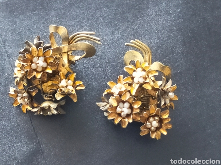 Joyeria: ANTIGUOS PENDIENTES RAMILLETE - Foto 4