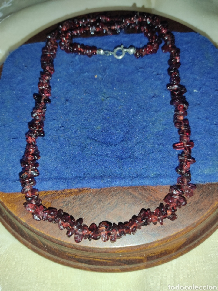 Joyeria: Collar de granates naturales,a&ntilde;os 70. - Foto 3