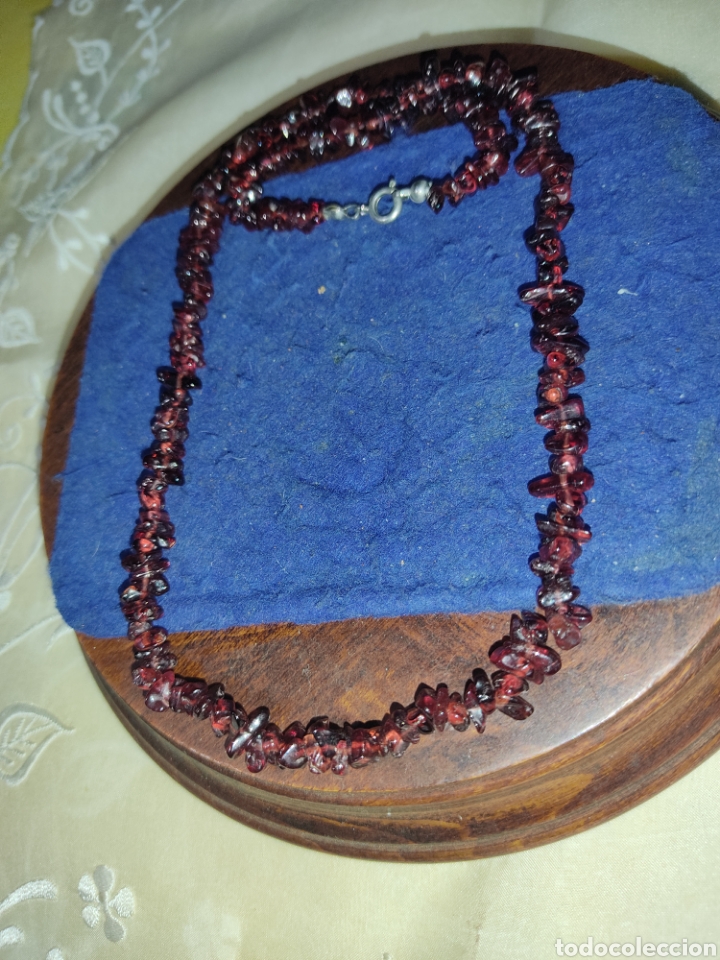 Joyeria: Collar de granates naturales,a&ntilde;os 70. - Foto 4