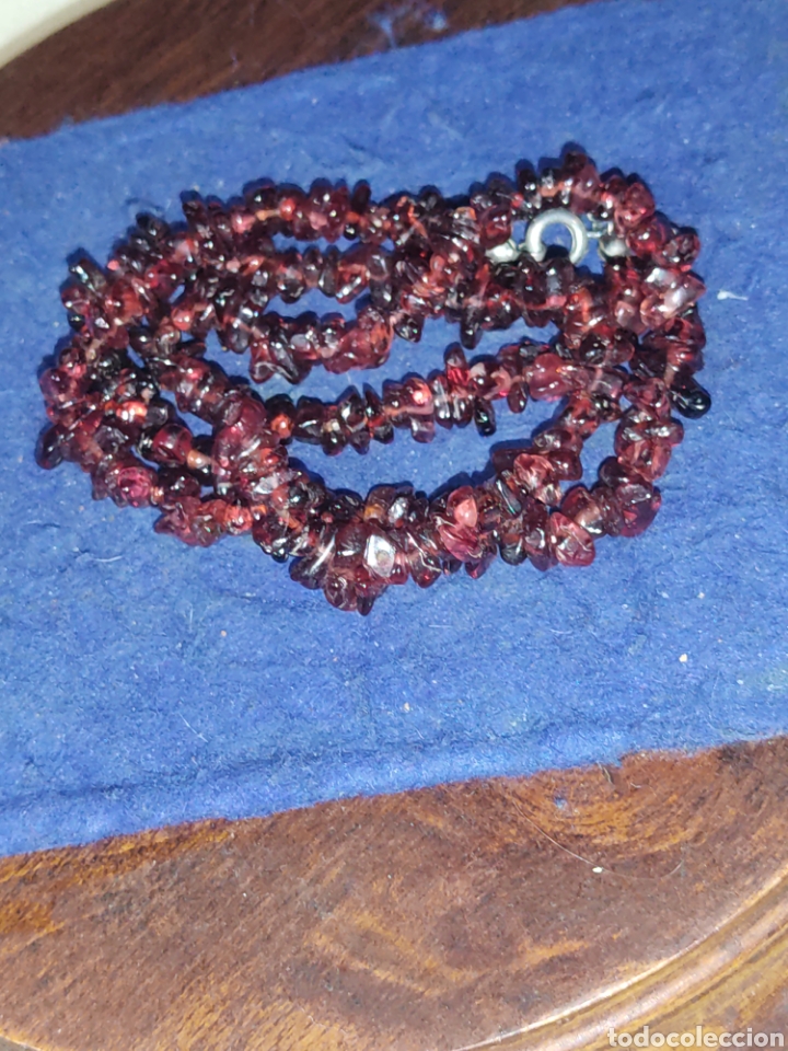 Joyeria: Collar de granates naturales,a&ntilde;os 70. - Foto 1