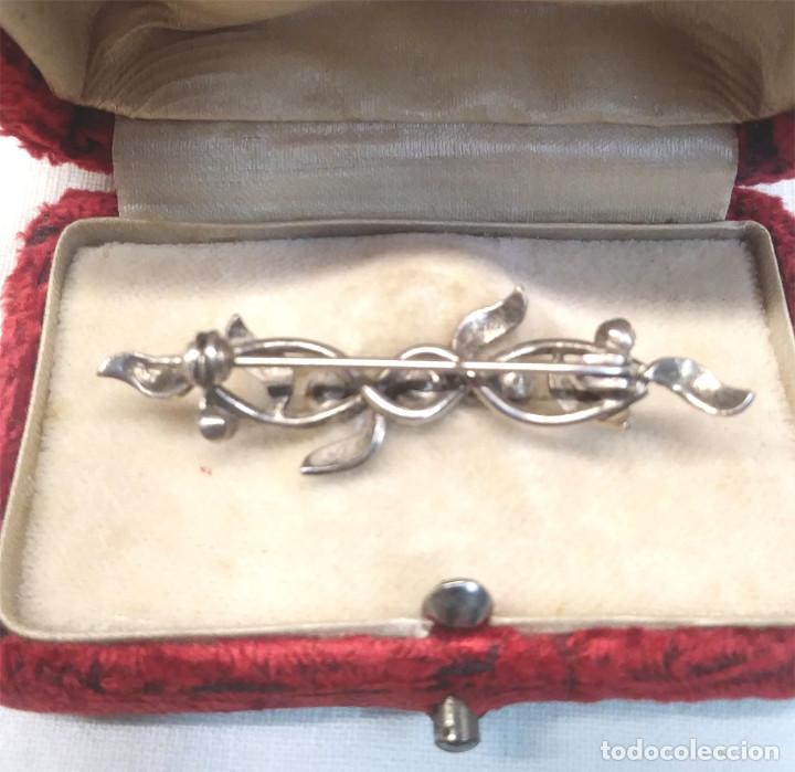 Joyeria: Broche Plata con turquesas. Med. 4,50 cm - Foto 2
