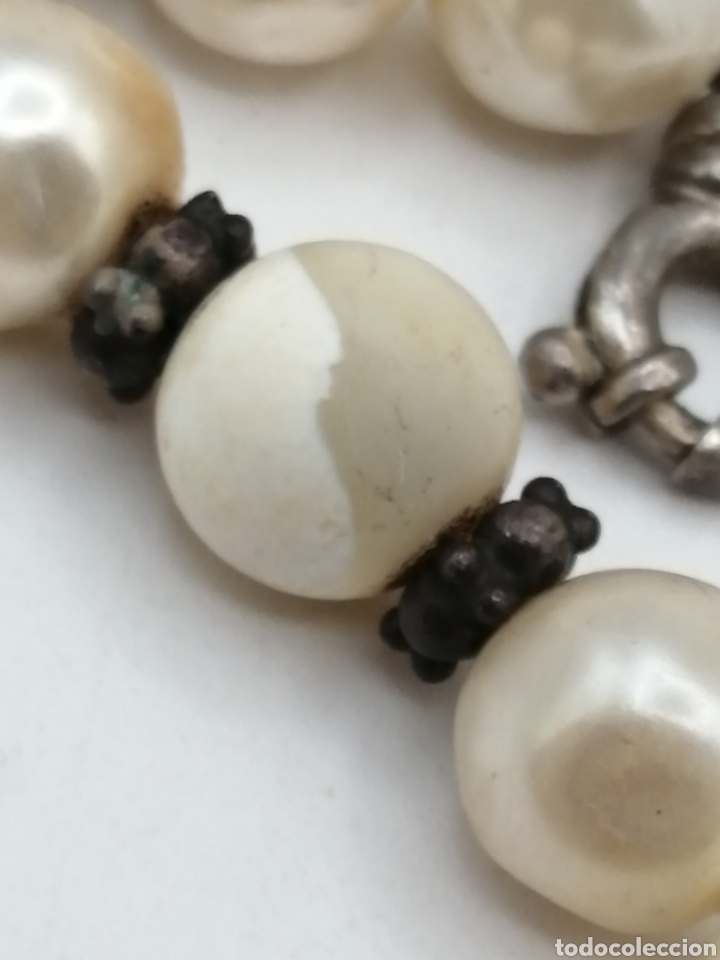 Joyeria: Collar plata n&aacute;car y perlas cultivadas - Foto 5
