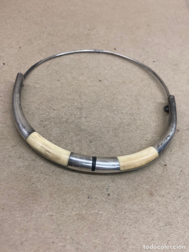 Joyeria: Collar de plata y hueso - Foto 1