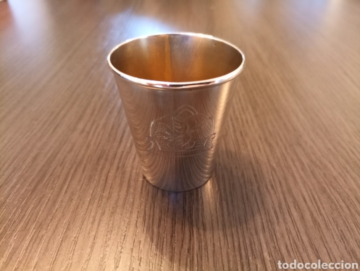 Joyeria: Antiguo Vaso Alpaca 1&deg;era Comuni&oacute;n - Foto 1