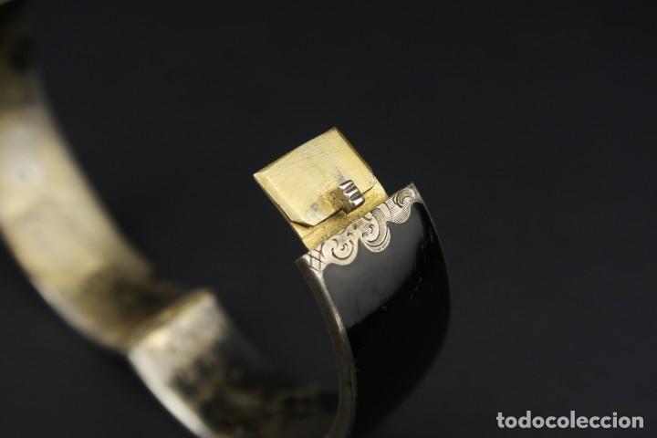 Joyeria: Antiguo Brazalete de Plata Dorada y Esmaltes - Foto 16