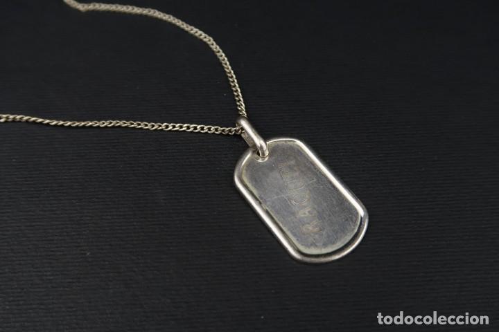 Joyeria: Antiguo Colgante con Cadena de Plata - Foto 3