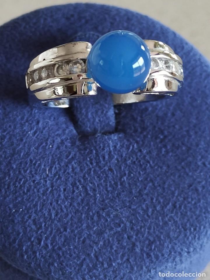 Joyeria: ANILLO EN PLATA 925 Y PIEDRA AZUL - Foto 1