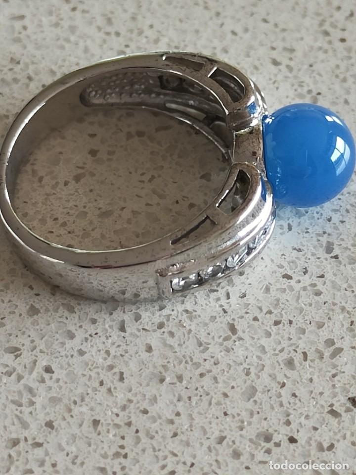 Joyeria: ANILLO EN PLATA 925 Y PIEDRA AZUL - Foto 2