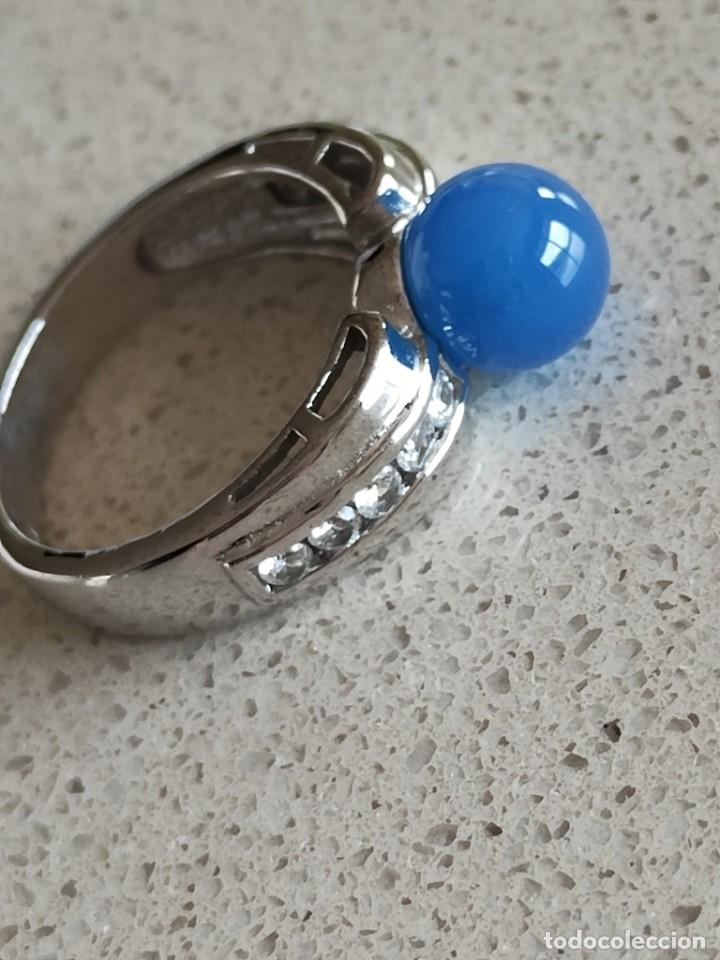 Joyeria: ANILLO EN PLATA 925 Y PIEDRA AZUL - Foto 5