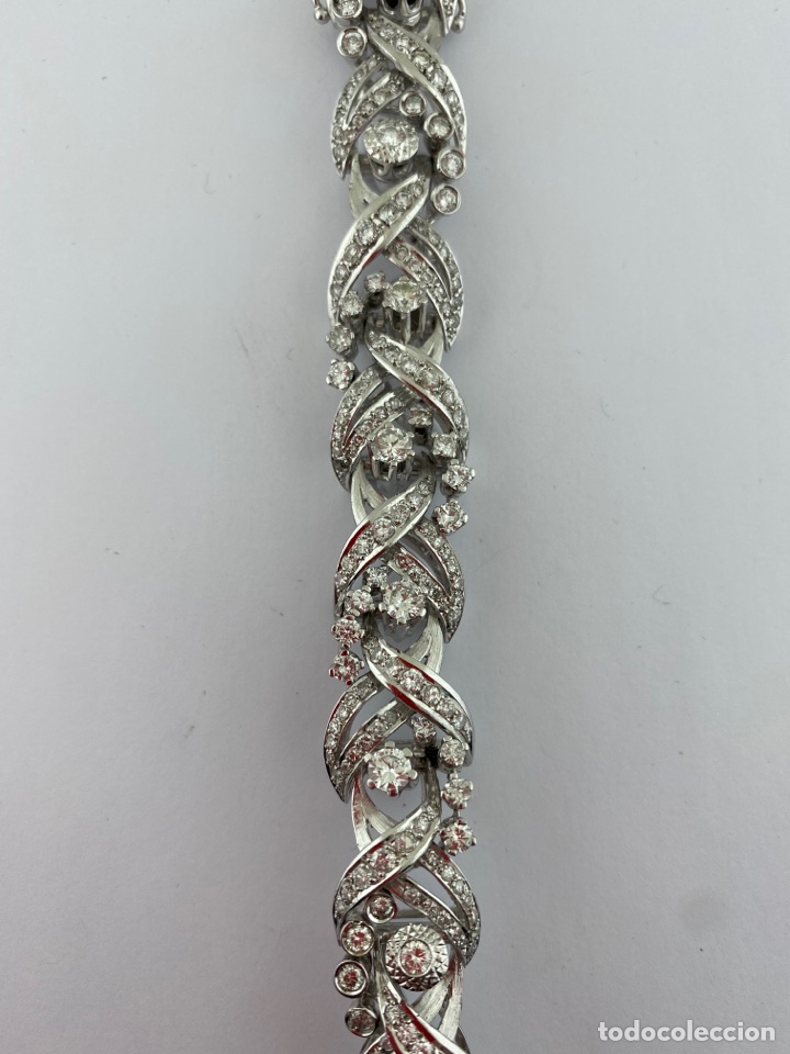 Joyeria: Pulsera vintage oro blanco con brillantes - Foto 2