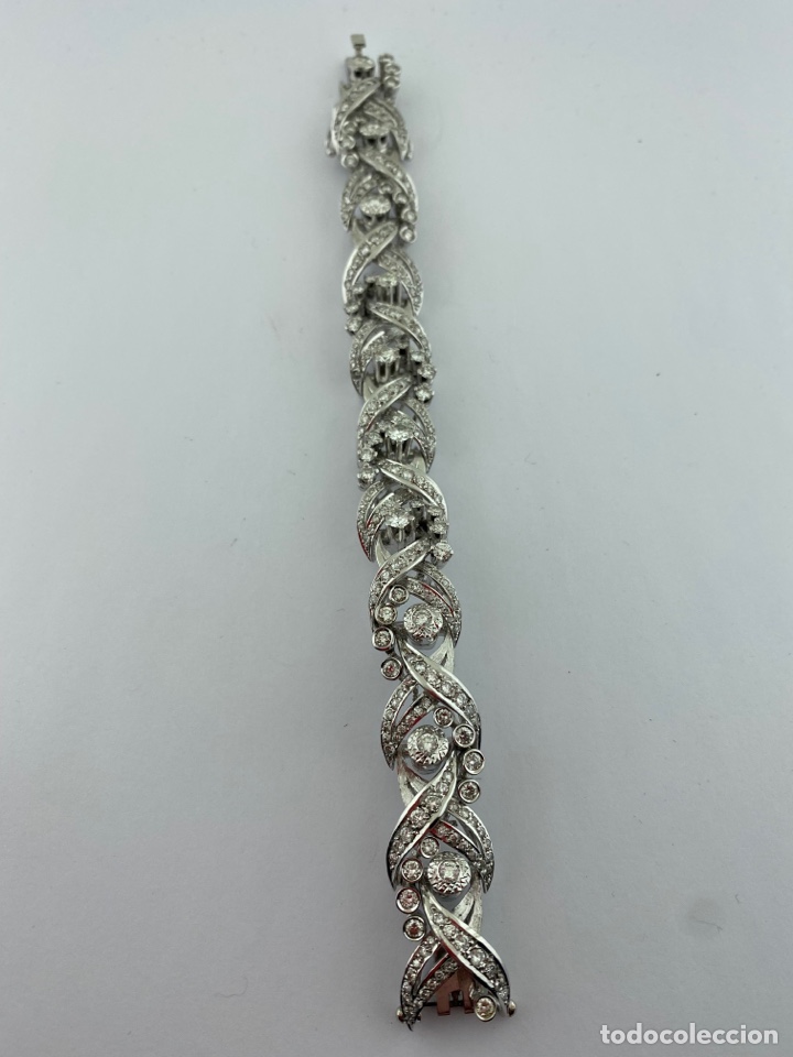 Joyeria: Pulsera vintage oro blanco con brillantes - Foto 3