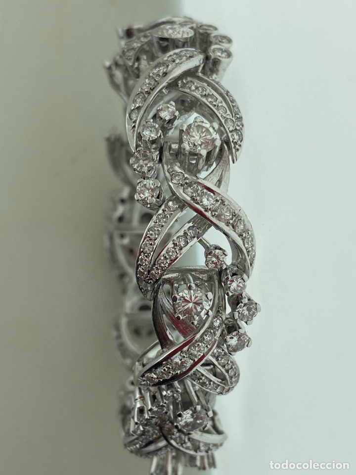 Joyeria: Pulsera vintage oro blanco con brillantes - Foto 5