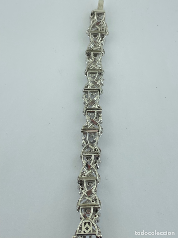 Joyeria: Pulsera vintage oro blanco con brillantes - Foto 7