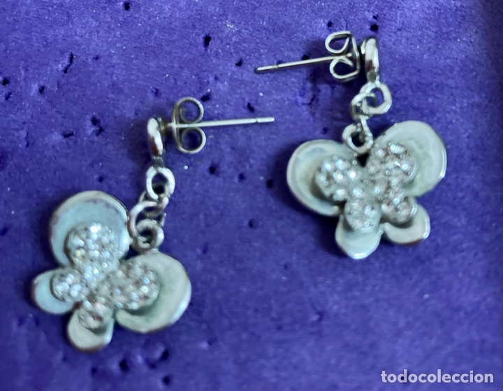 Joyeria: Pendientes dise&ntilde;o de mariposas , vintage - Foto 2