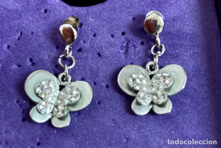 Joyeria: Pendientes dise&ntilde;o de mariposas , vintage - Foto 1