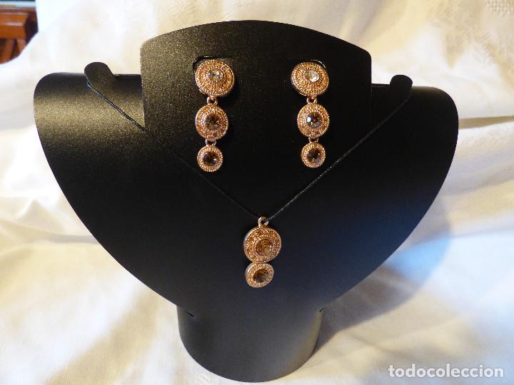 Joyeria: colgante y pendientes,antiguos. - Foto 3