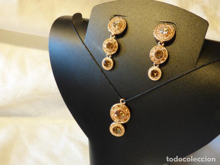 Joyeria: colgante y pendientes,antiguos. - Foto 4