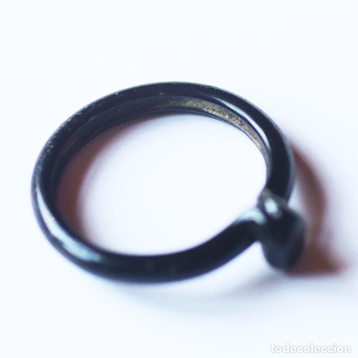 Joyeria: ANILLO MEDIEVAL VIKINGO DE VIDRIO NEGRO - Foto 3