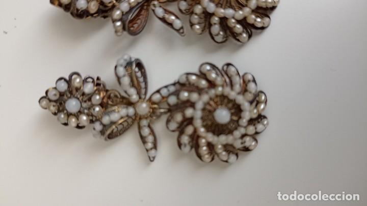 Joyeria: Pendientes antiguos con perlitas. - Foto 8