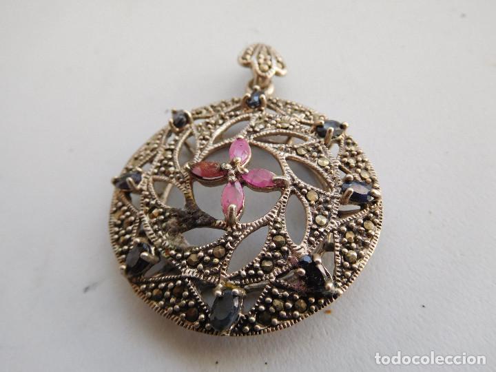 Joyeria: Colgante de plata con piedras y marquesitas - Foto 3
