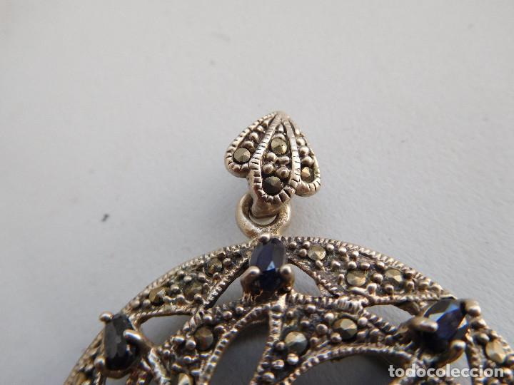 Joyeria: Colgante de plata con piedras y marquesitas - Foto 4
