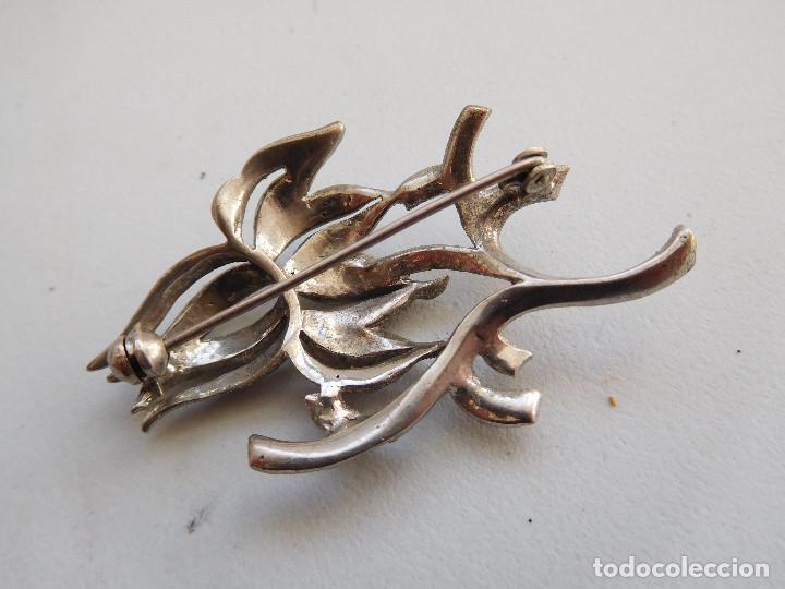 Joyeria: Broche de plata y marquesitas vintage - Foto 3