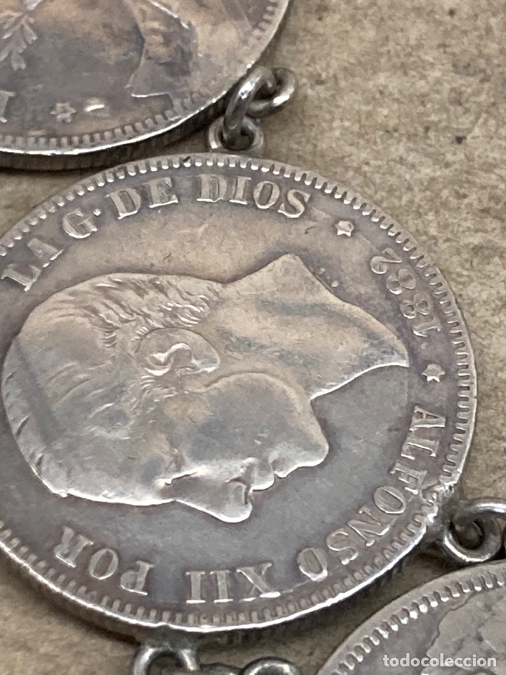 Joyeria: Pulsera de monedas de plata 2pesetas - Foto 3