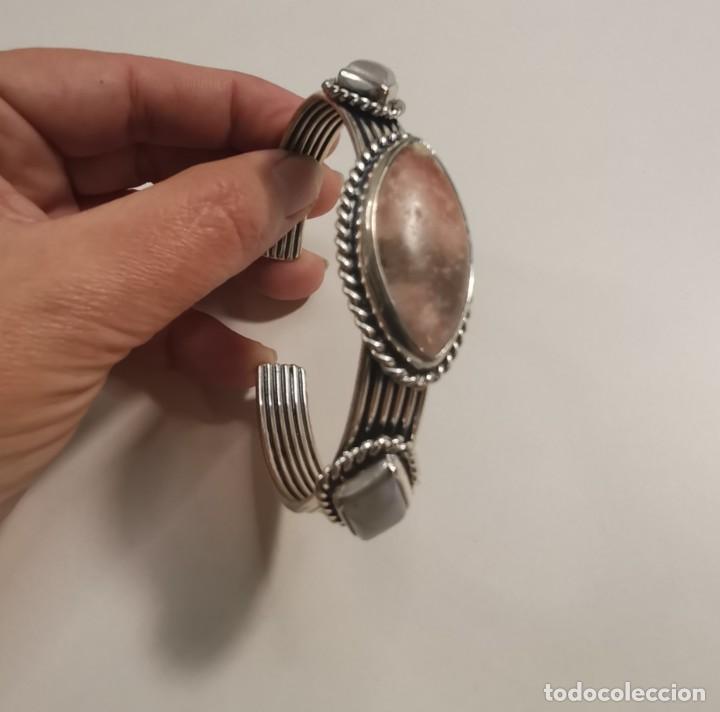 Joyeria: Brazalete en s&oacute;lida Plata de Ley y Jaspes - Foto 4
