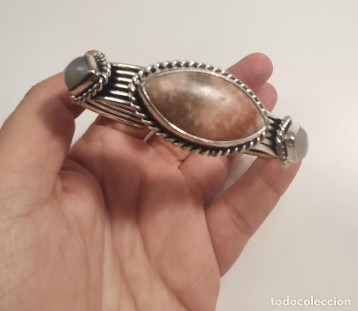 Joyeria: Brazalete en s&oacute;lida Plata de Ley y Jaspes - Foto 6