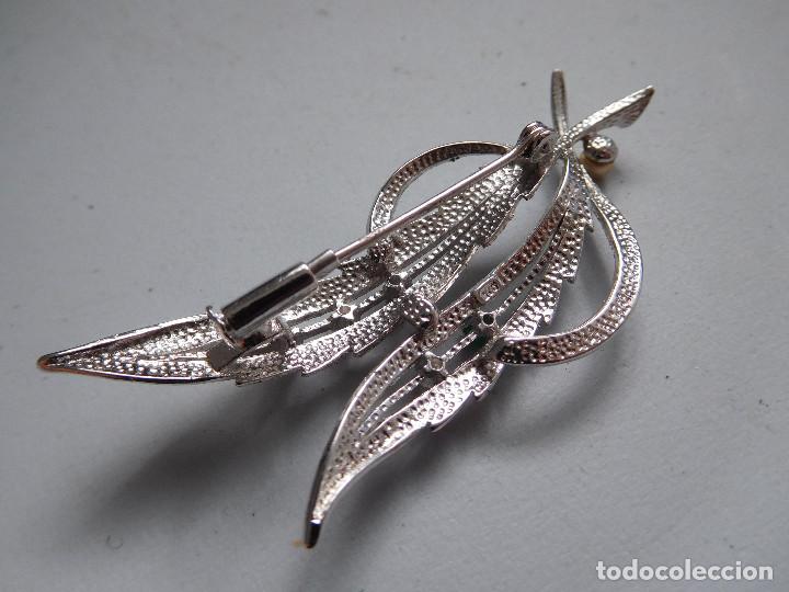 Joyeria: Broche antiguo de plata con piedras y perla - Foto 3