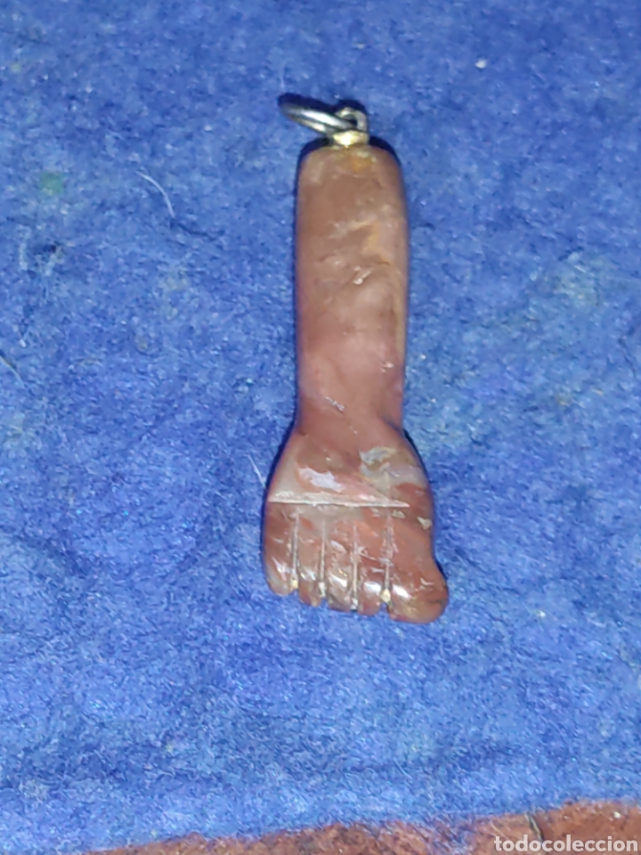 Joyeria: Colgante mano o dije tallada en jaspe. - Foto 4