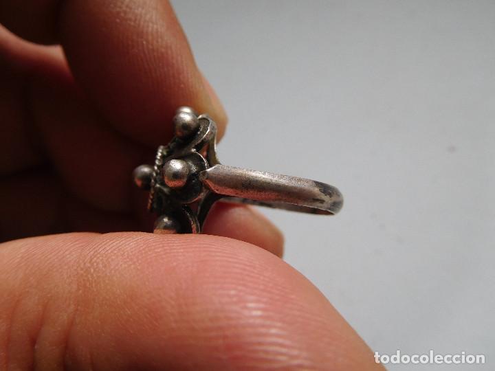 Joyeria: Anillo de plata antiguo charro - Foto 4